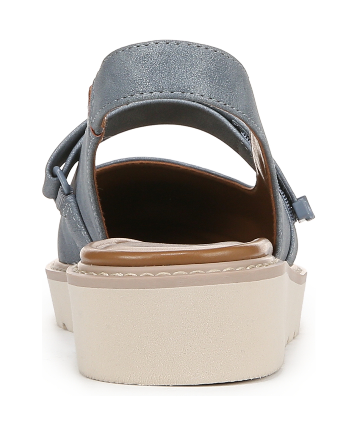 Naturalizer Women's Edison Mary Jane Platform Slingbacks In Mid Blue Faux Leather