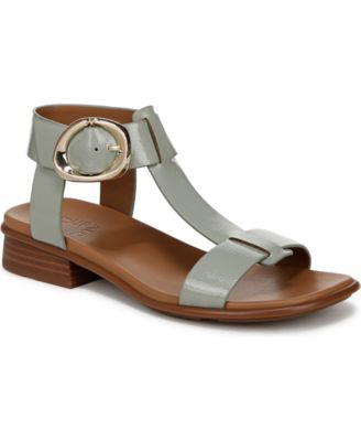 Naturalizer - Brandy T-Strap Stacked Low Block Heel Sandals