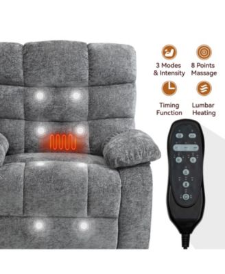 Lift Recliner Chair Heat Massage Dual Motor Infinite