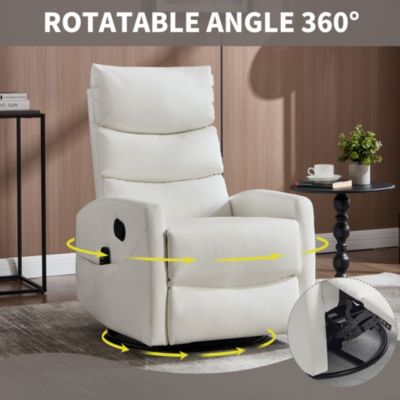Massage Recliner - 360° Swivel & Heat Rocking Chair