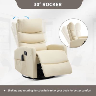 270° Power Swivel Recliner - Electric Glider with USB Ports