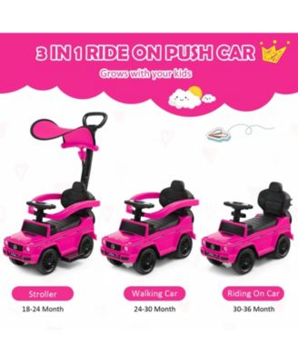 3 in 1 Ride on Push Car Mercedes Benz G350 Stroller Sliding Car