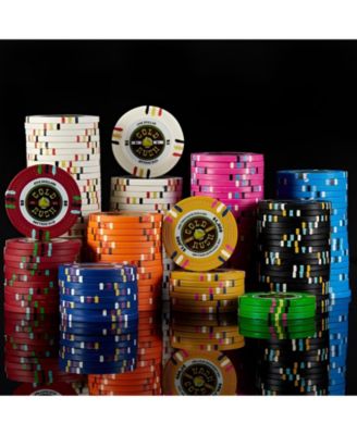 Gold Rush Poker Chips 25-Pack - Clay Composite, Premium Quality