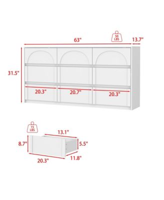 9-Drawer Wooden Dresser with Elegant Design – Bedroom Storage Chest