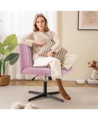 Criss Cross Legged Chair No Wheels 120&deg; Rocking Adjustable Height