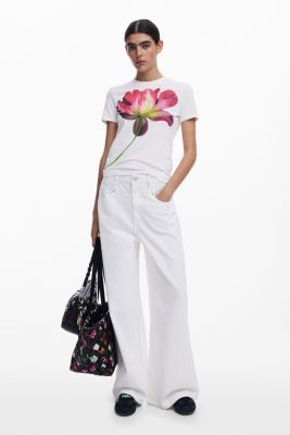 Women's Large flower T-shirt