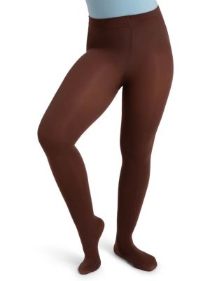 Capezio Girls Ultra Soft Self Knit Waistband Transition Tight - Java 17$