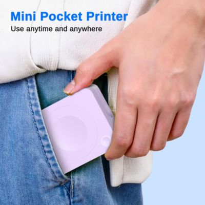 Nelko PM230 Mini Bluetooth Sticker Printer – Portable Thermal Printer with 3 Paper Rolls, Templates for Phone/Tablet – Easy Labeling Anywhere