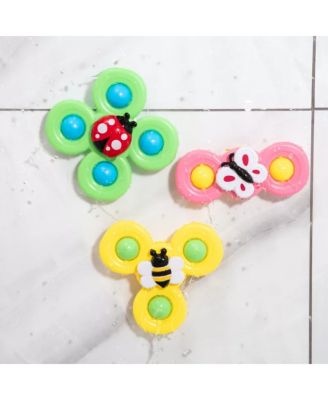 Toddler Suction Cup Spinner Toys for Toddlers, Suction Cup Fidget Spinner Bath Toys, Spinning Top Sensory Toys 1-3