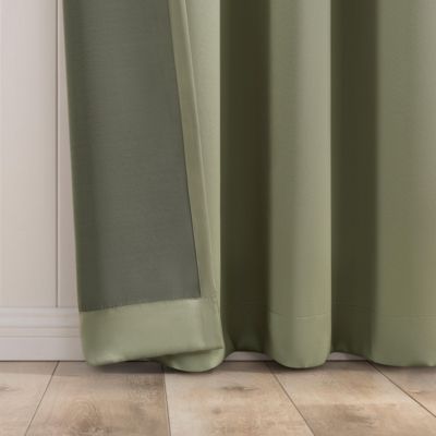 Brandon Magnetic Closure Room Darkening Grommet Curtain Panel Pair