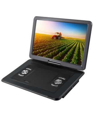 Impecca 15.4” Portable DVD Player with Swivel Screen and USB/SD