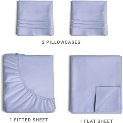 4 Piece Microfiber Sheet Set - King