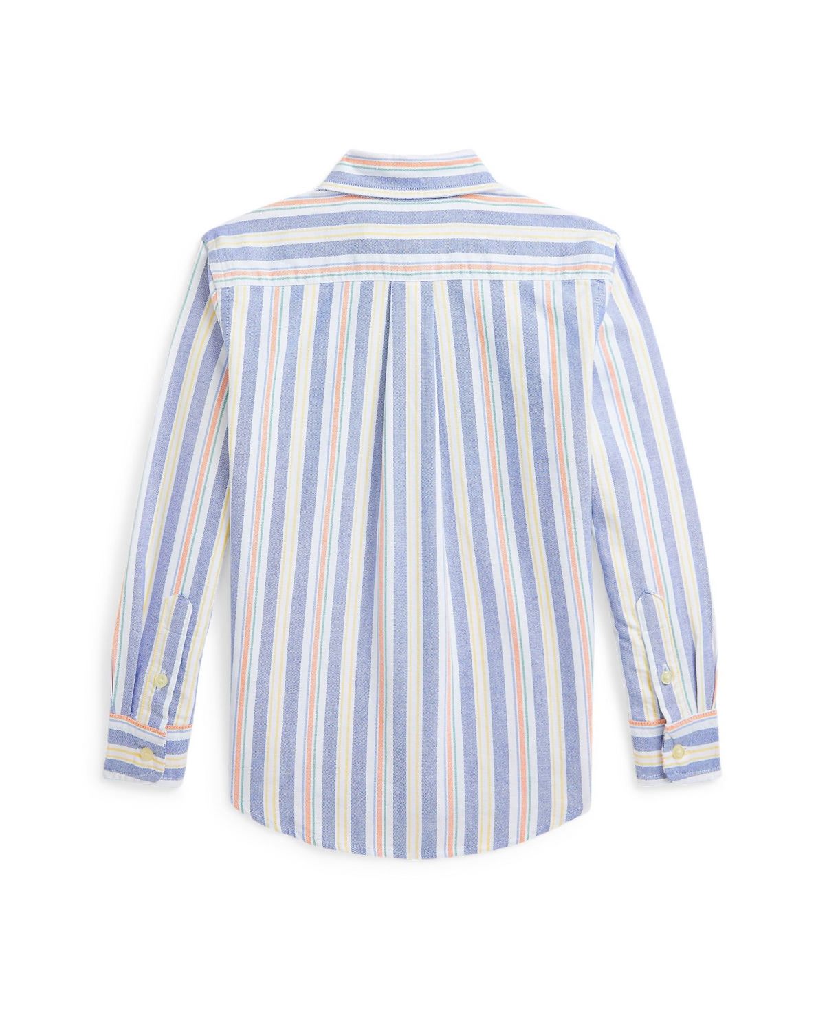 Polo Ralph Lauren Toddler and Little Boys Striped Cotton Oxford Shirt -White Multi