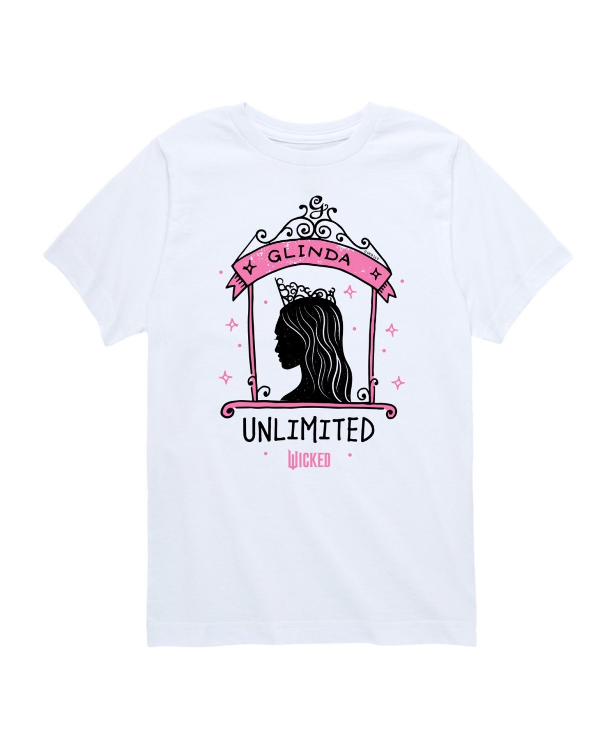 Wicked Big Girls Glinda Unlimited Graphic Tee In White