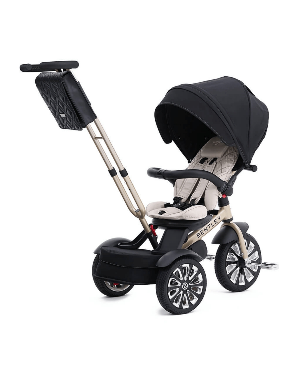 Posh Baby And Bentley 6-in-1 Baby Stroller Mulliner Trike In Gold