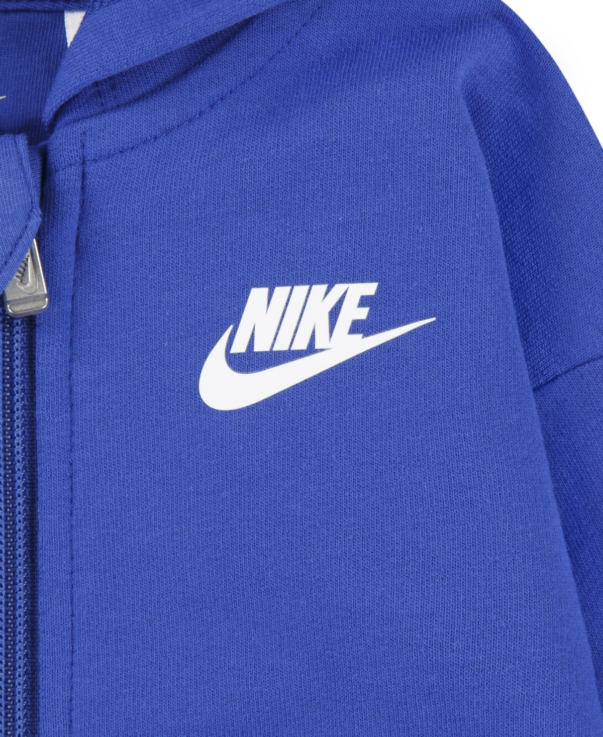 Nike Baby Boys Full-zip Logo Coverall In Game Royal