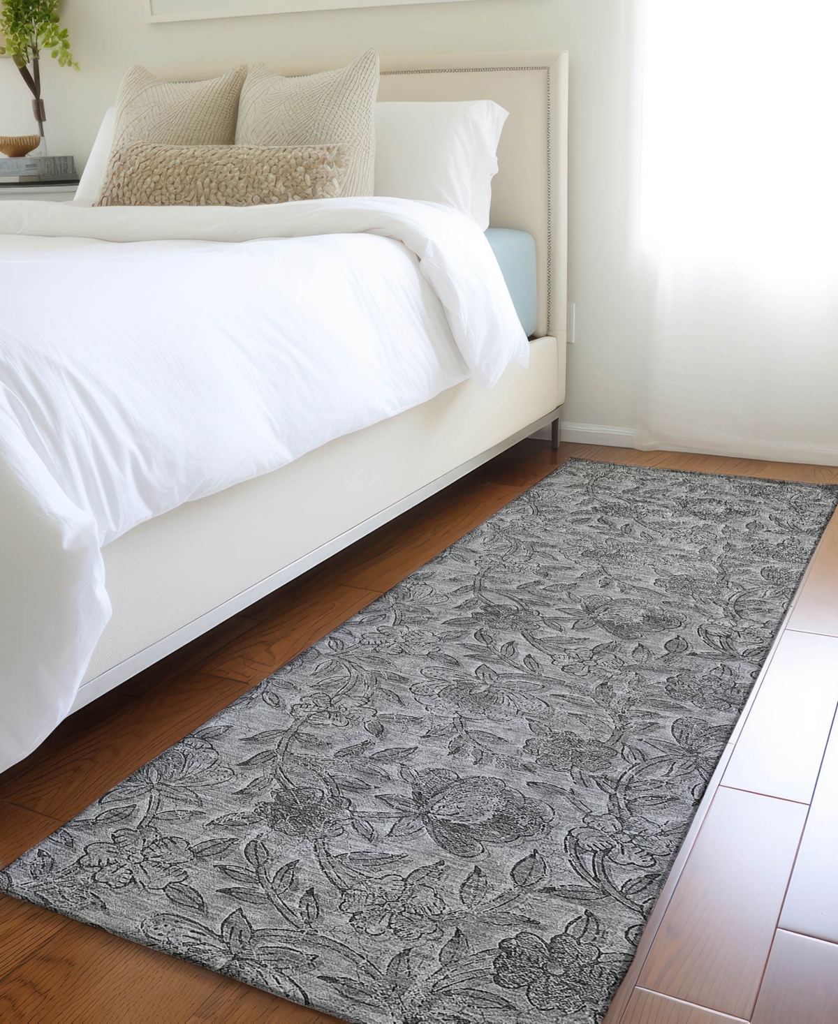 Addison Chantille Acn771 2'3''x7'6'' Runner Area Rug In Gray