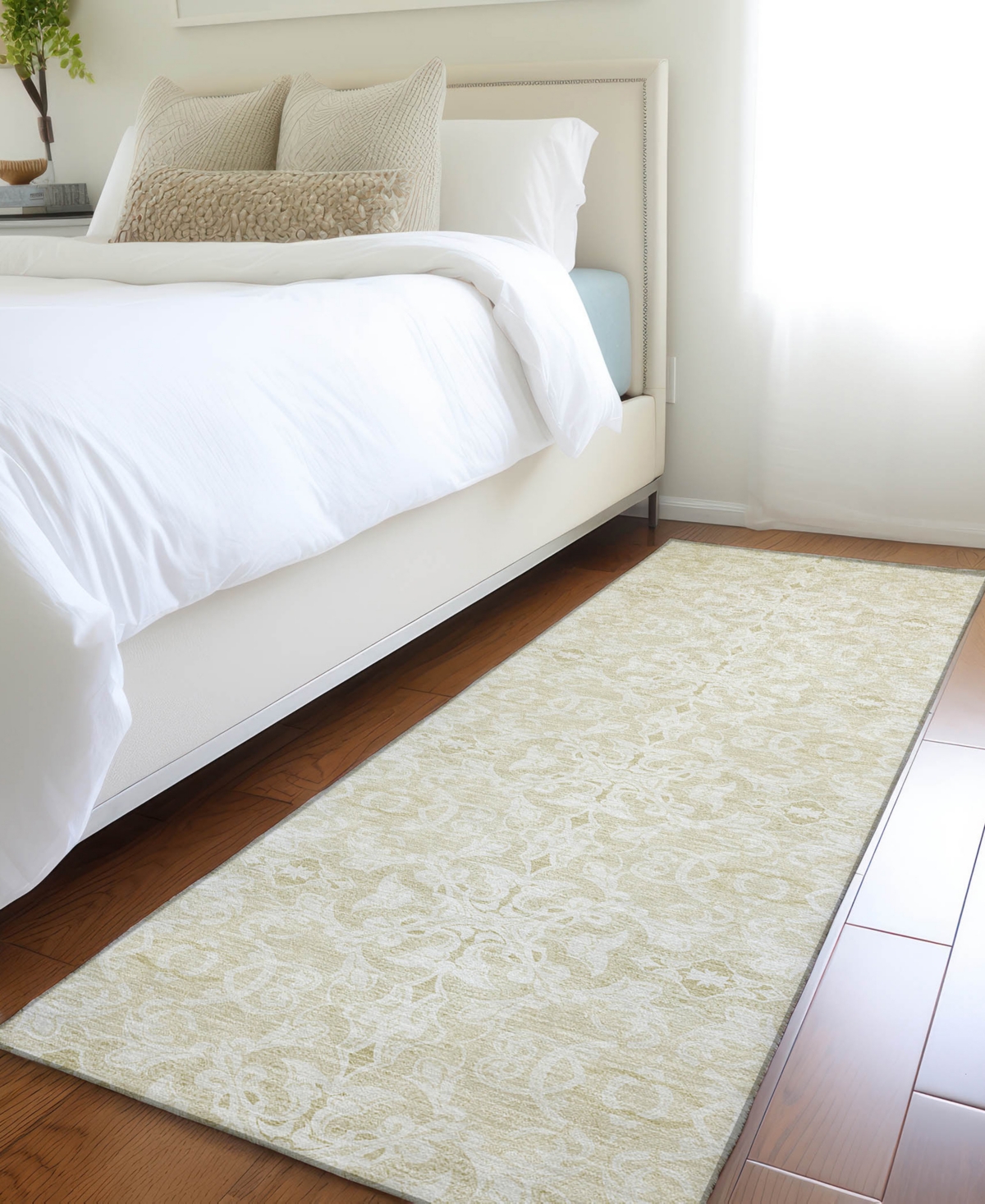 Addison Chantille Acn784 2'3''x7'6'' Runner Area Rug In Tan