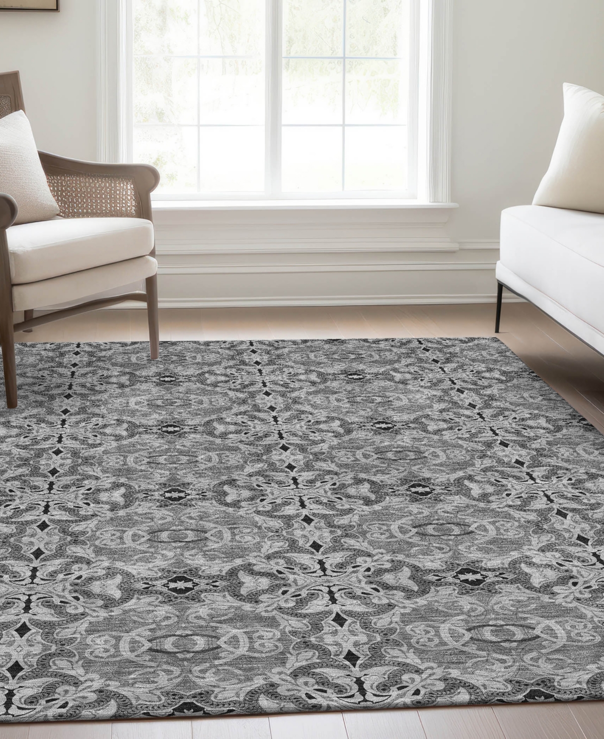 Addison Chantille Acn783 2'6''x3'10'' Area Rug In Gray