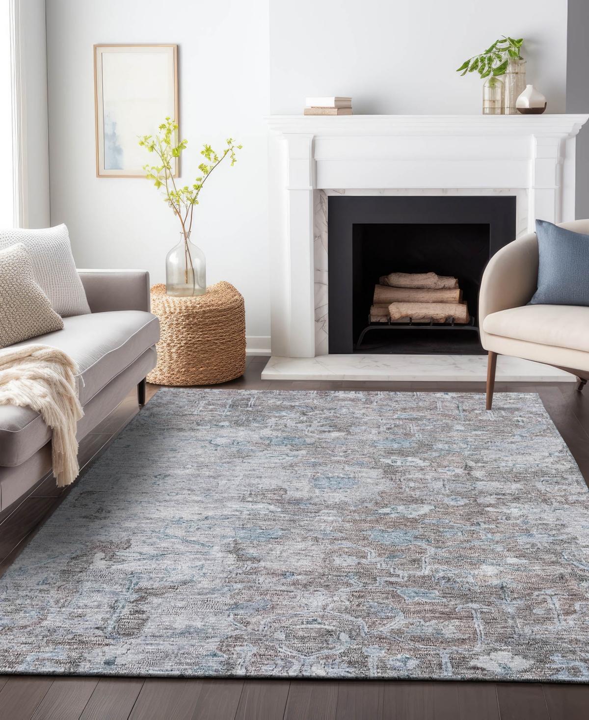 Addison Chantille Acn801 2'6''x3'10'' Area Rug In Mocha