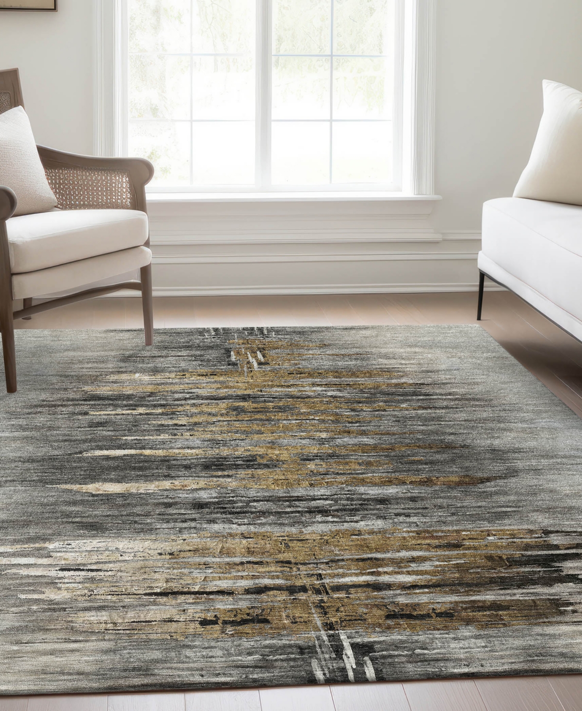 Addison Chantille Acn807 2'6''x3'10'' Area Rug In Gray