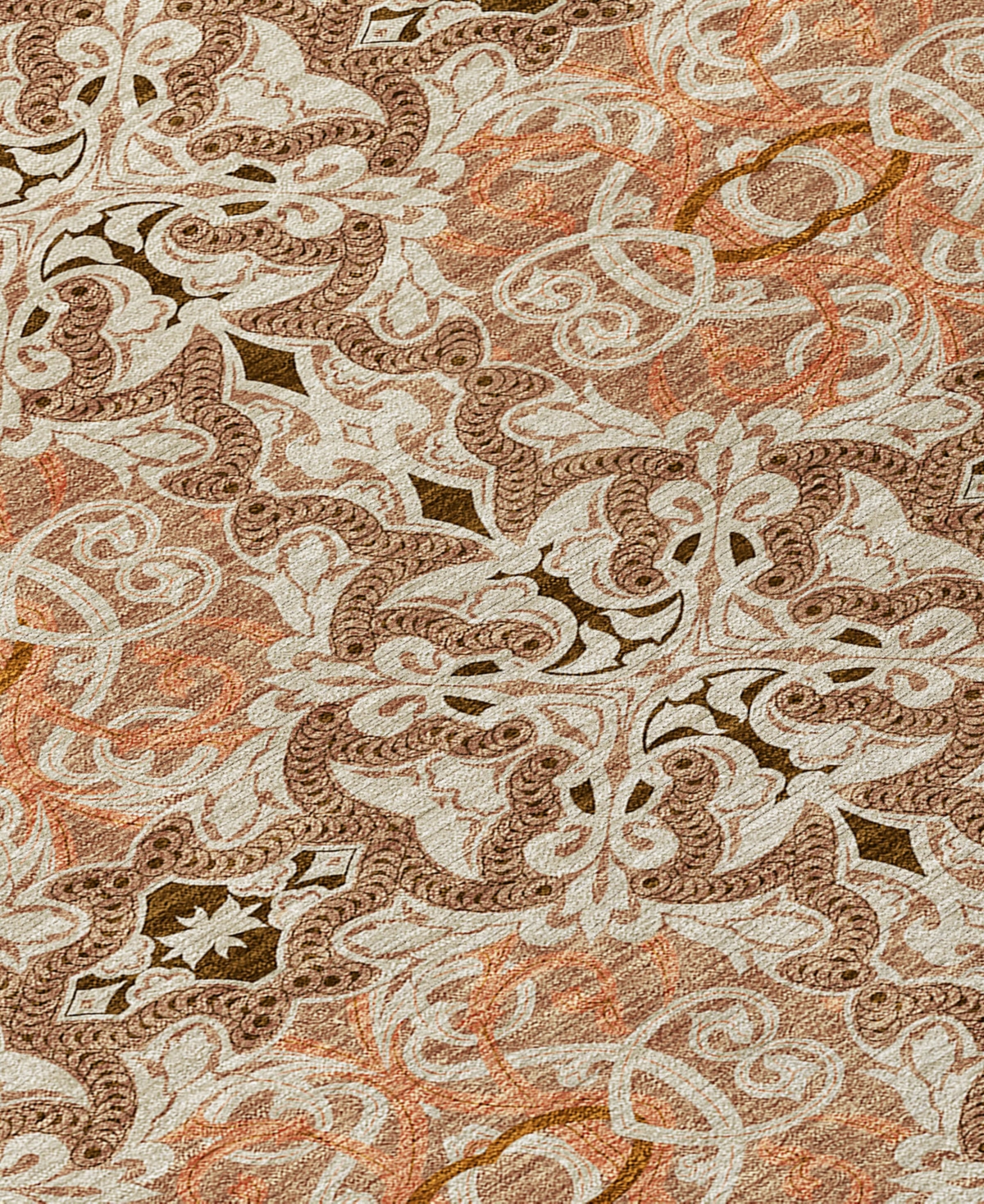 Addison Chantille Acn783 5'x7'6'' Area Rug In Terracotta