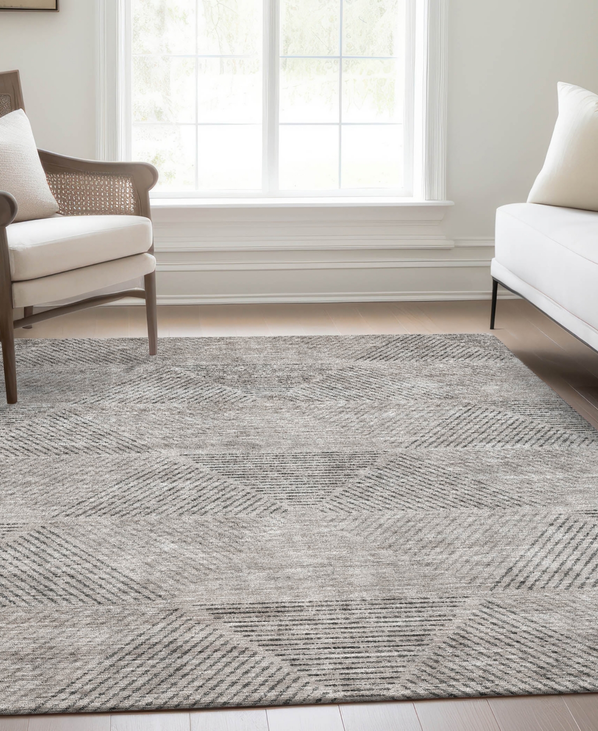 Addison Chantille Acn777 9'x12' Area Rug In Gray