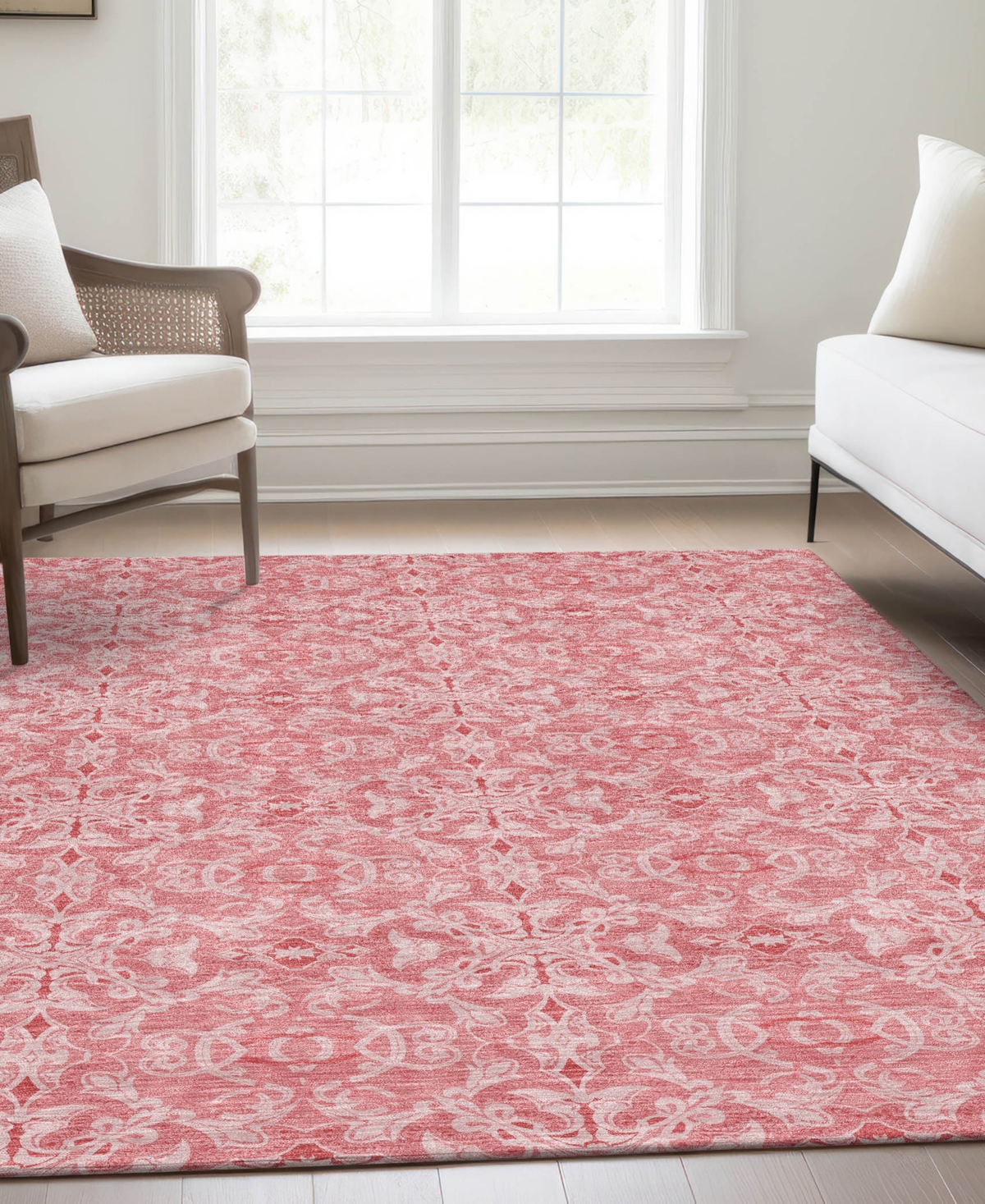 Addison Chantille Acn784 9'x12' Area Rug In Pink