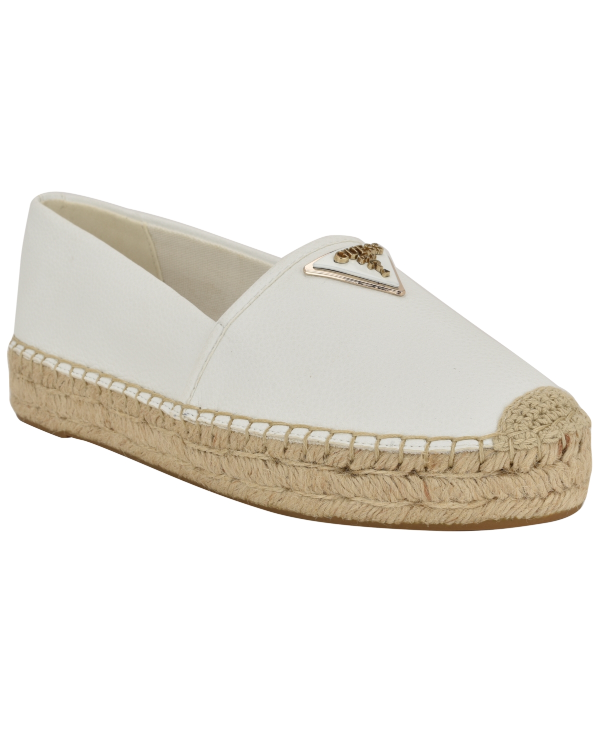 Guess Mones Platform Espadrille In Ivory