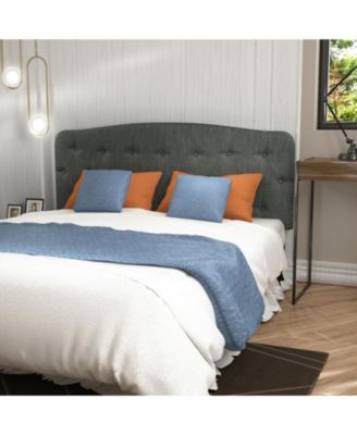 Faux Linen Headboard with Adjustable Heights