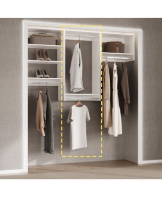 Double Hanging Closet Unit - Modular Closet System For Hanging
