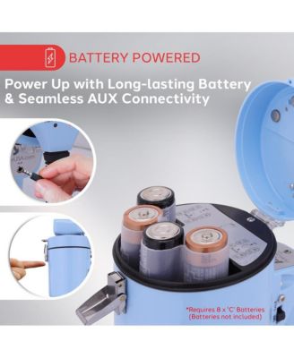 50-Watt Portable Megaphone with Siren, MP3 Input, Automatic Siren, Shoulder Strap, Lightweight