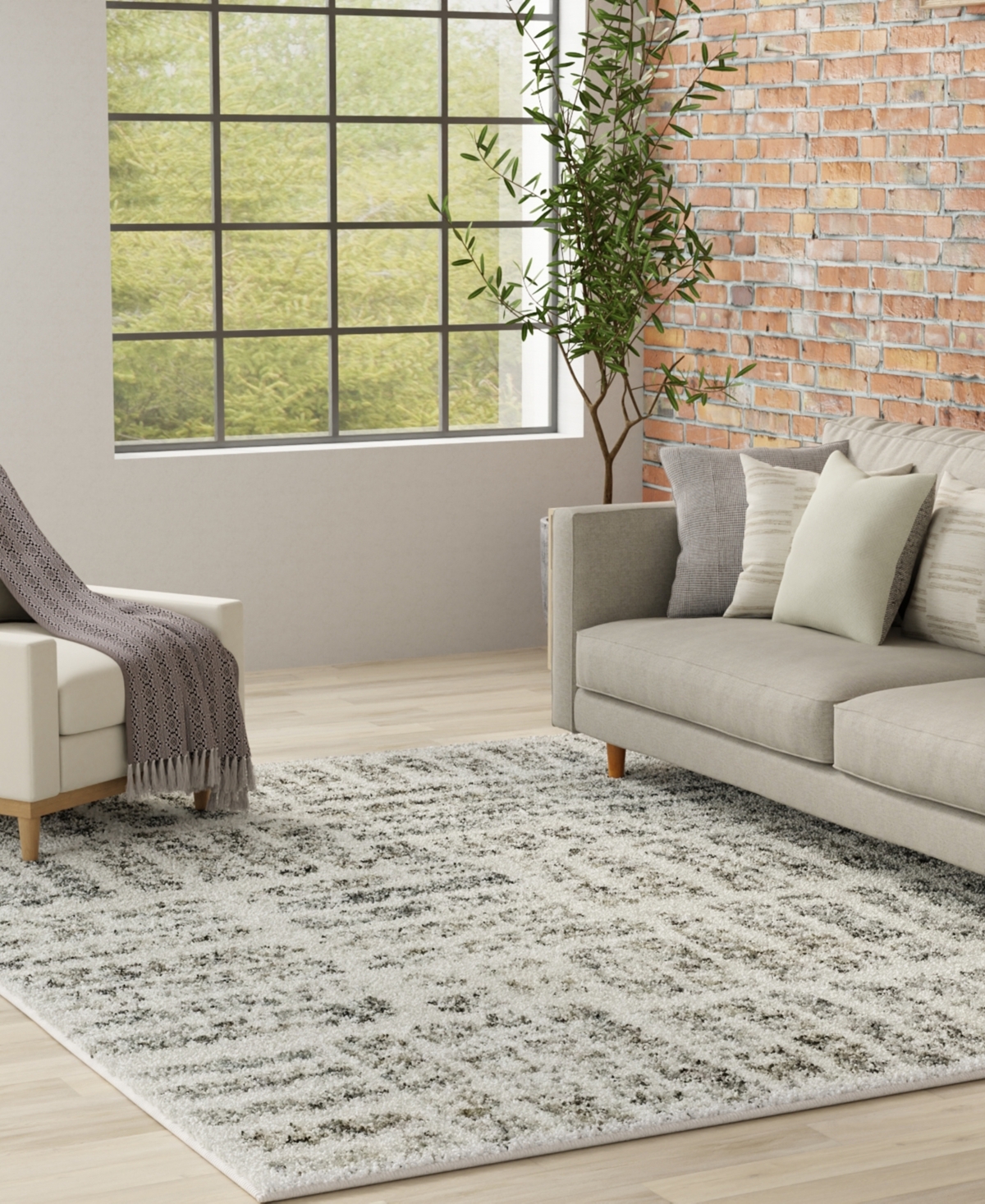 Orian Rugs Lana Trail Stones 9'x13' Area Rug - Sand