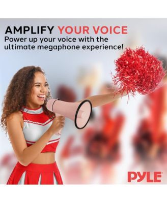 Portable Megaphone with Siren, 20 Watt Power, Aux Input for MP3, Automatic Siren, Lightweight