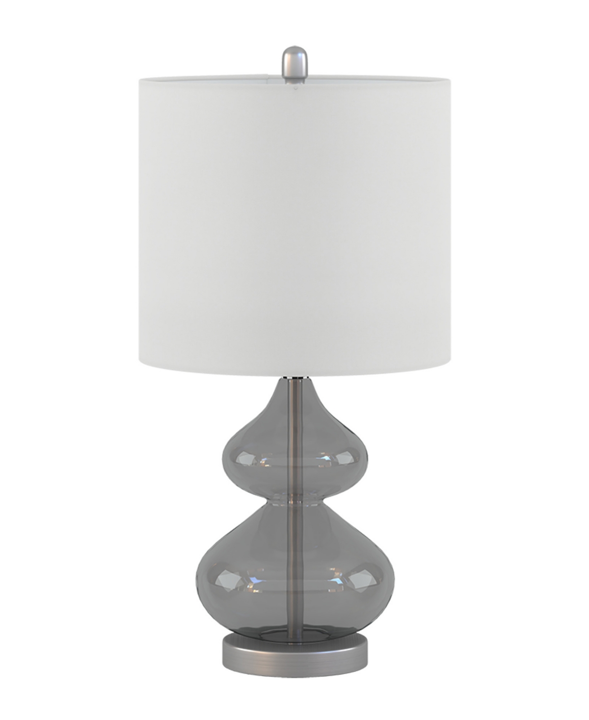 510 Design Ellipse Curved Glass Table Lamp, Set Of 2 In Gray