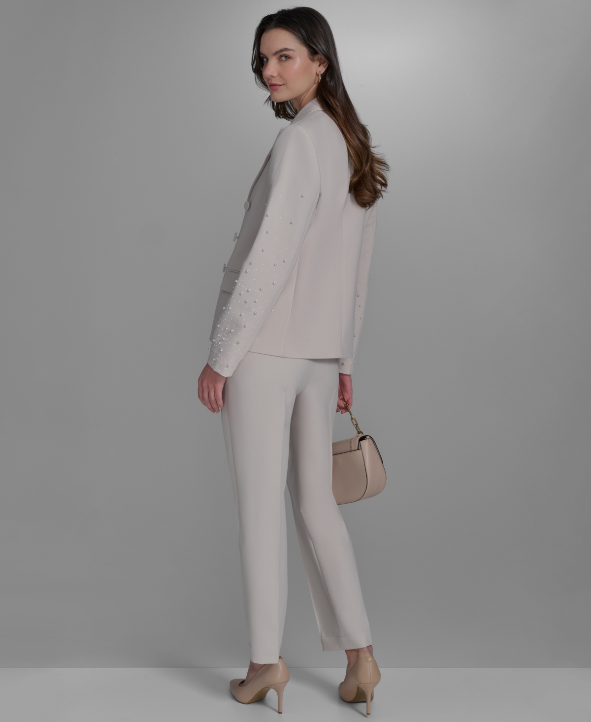 KARL LAGERFELD WOMEN'S PEAK-LAPEL OPEN-FRONT JACKET 