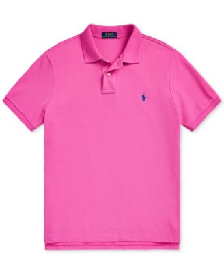 Men's Cotton Custom Slim Fit Mesh Polo Shirt