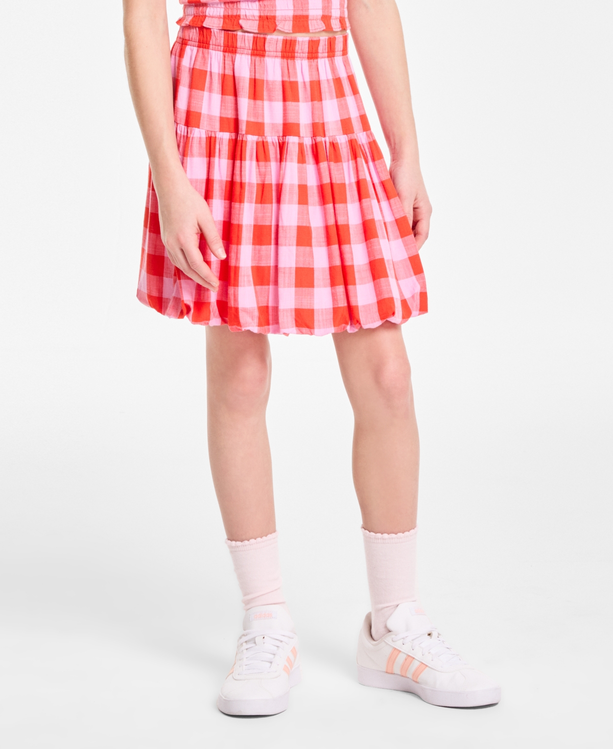 Shop Epic Threads Girls Gingham Bubble Skirt, Exclusively At Macy's In Mandarin R