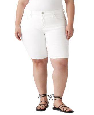 Plus Size Mid-Rise Shaping Bermuda Shorts