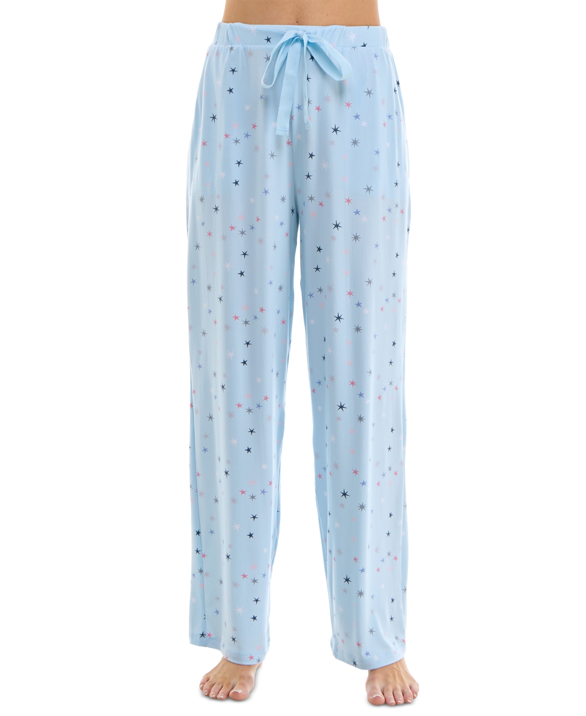 Women's Printed Drawstring Pajama Pants - Chloe Sparkling Stars