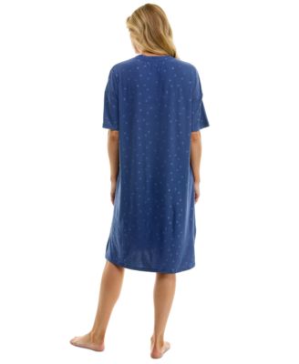 Women's Printed Short-Sleeve Sleepshirt