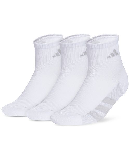 alfani adidas Women's 3-Pk. All Day Training Quarter Socks Women's Fashion Shoes & Accessories