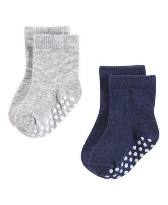 Baby Boys Hudson Cozy Cotton-Rich Newborn Terry Crew Socks