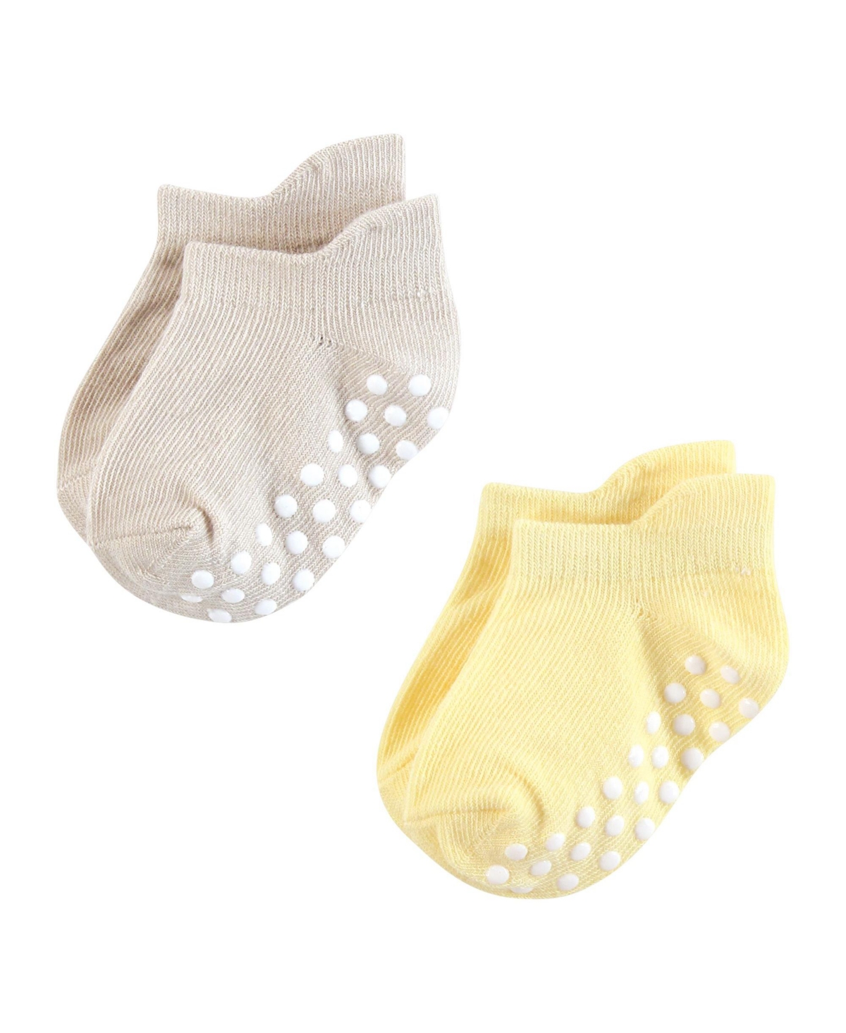 Hudson Baby Baby Girls Hudson Non-Skid No-Show Socks Asst Stripes, 12-24 Months