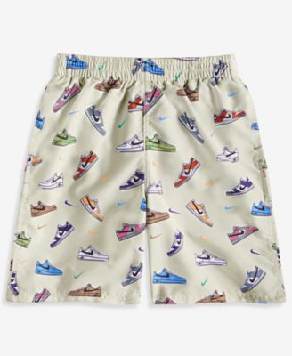 Boys 8-20 Multi Sneaker Novelty Print Swim Trunks