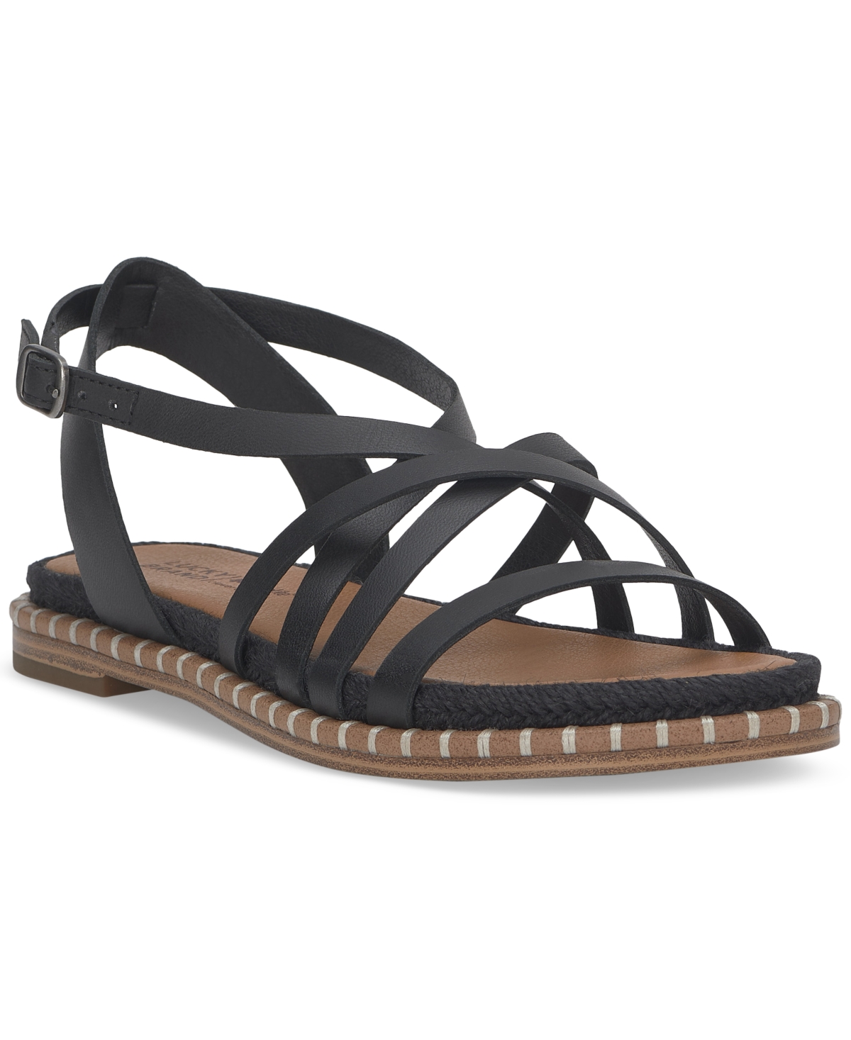 Women's Kielly Strappy Whipstitch Flat Sandals - Bellini Nubuck