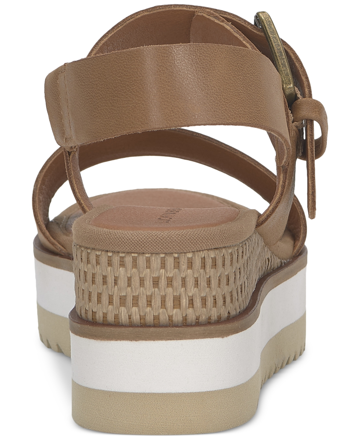 Shop Lucky Brand Women's Turoma Double Band Flatform Sandals In Tuscany Summer Haze