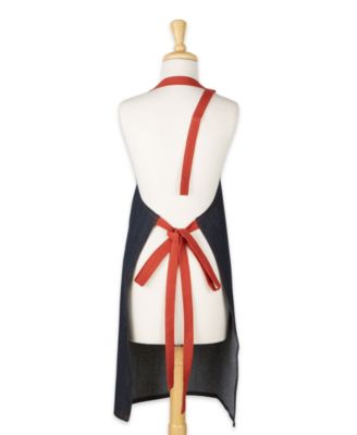 Bon Appetit Denim Embroidered Apron