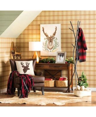 Metal Tree Branch Style Coat Rack with Multiple Hooks for Entryway or Hallway Storage