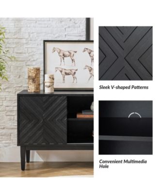 Edita Modern TV Stand for TVs up to 65" with Adjustable Shelves